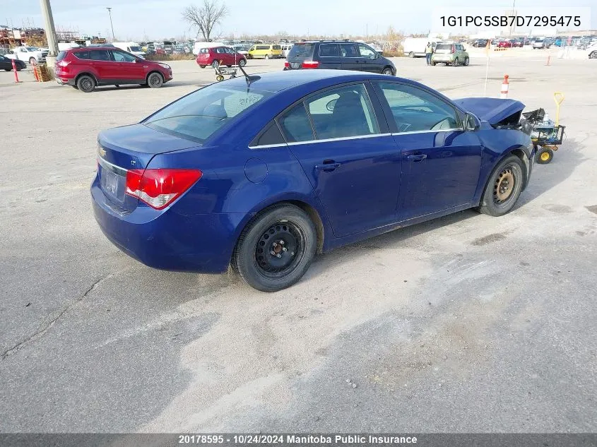 1G1PC5SB7D7295475 2013 Chevrolet Cruze Lt Turbo