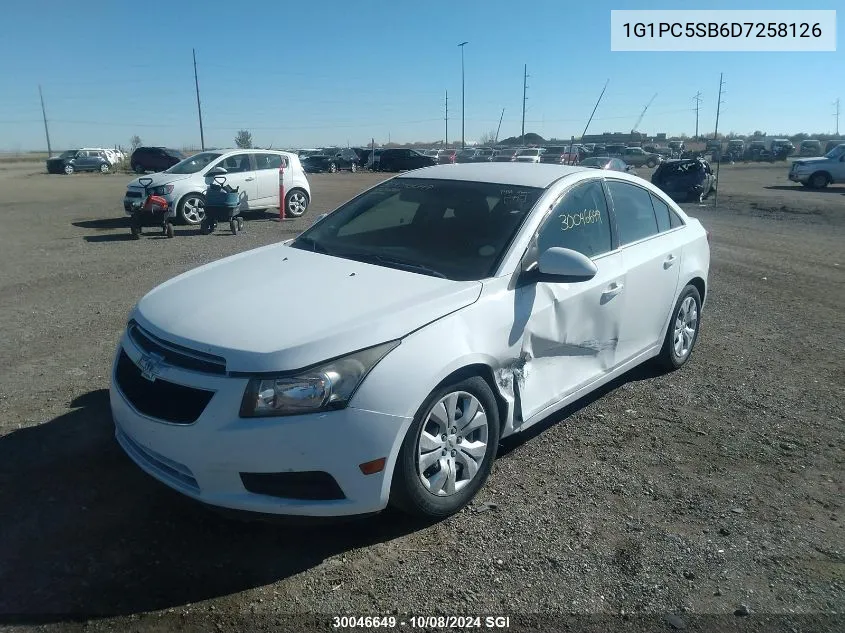 2013 Chevrolet Cruze Lt VIN: 1G1PC5SB6D7258126 Lot: 30046649