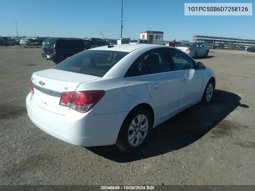 1G1PC5SB6D7258126 2013 Chevrolet Cruze Lt