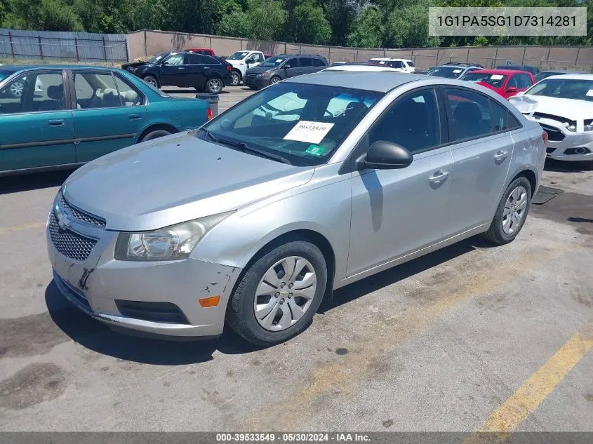 2013 Chevrolet Cruze Ls Auto VIN: 1G1PA5SG1D7314281 Lot: 39533549