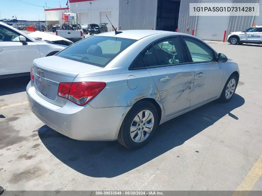 2013 Chevrolet Cruze Ls Auto VIN: 1G1PA5SG1D7314281 Lot: 39533549