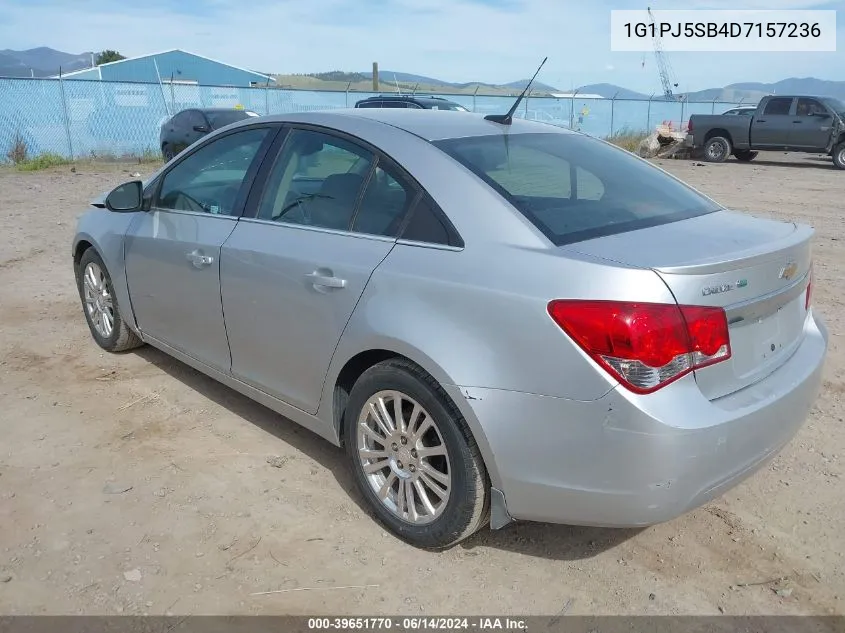 2013 Chevrolet Cruze Eco Manual VIN: 1G1PJ5SB4D7157236 Lot: 39651770