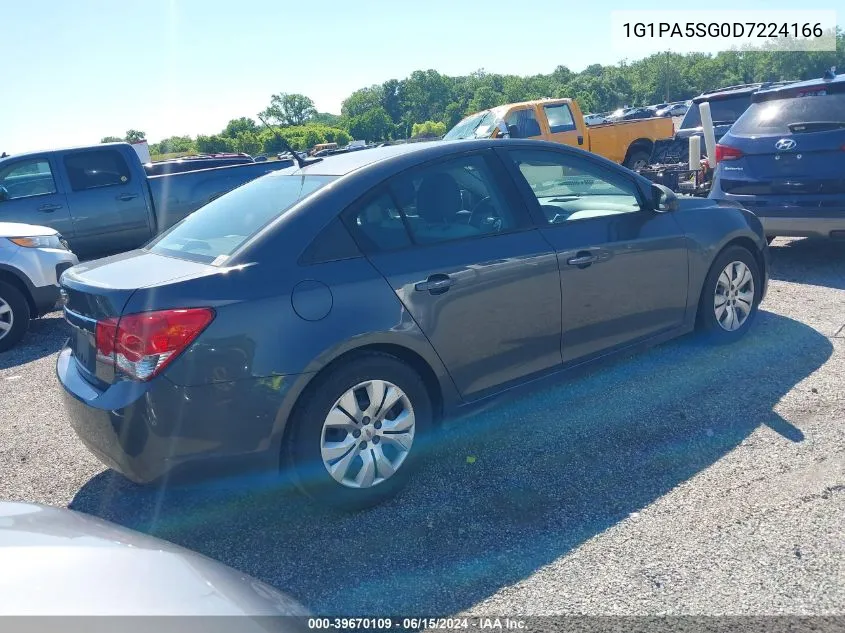 2013 Chevrolet Cruze Ls Auto VIN: 1G1PA5SG0D7224166 Lot: 39670109