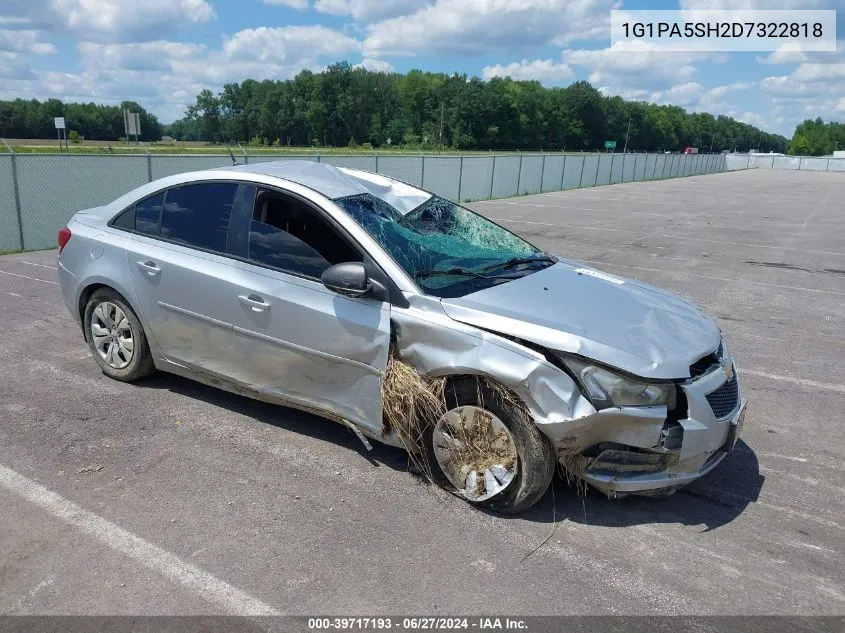 2013 Chevrolet Cruze Ls Auto VIN: 1G1PA5SH2D7322818 Lot: 39717193