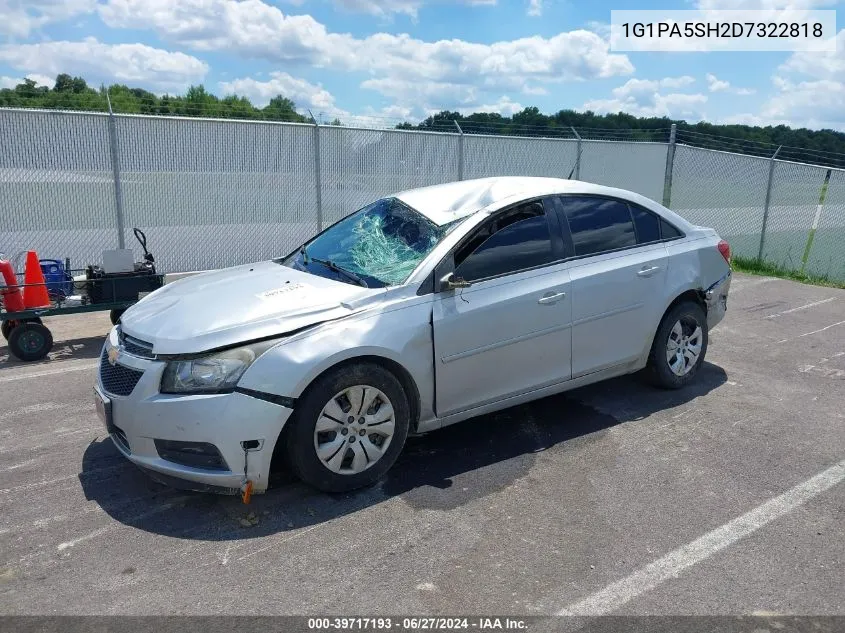 2013 Chevrolet Cruze Ls Auto VIN: 1G1PA5SH2D7322818 Lot: 39717193