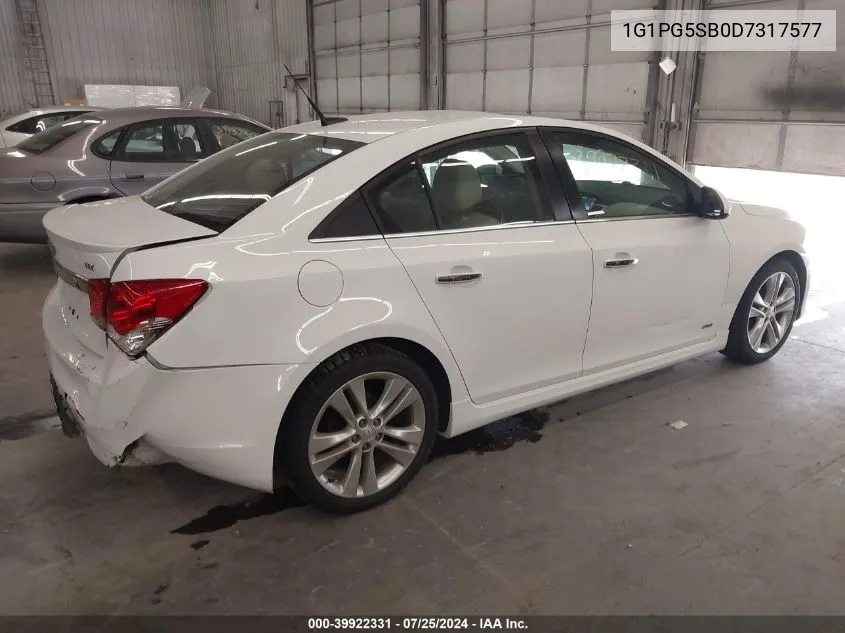 1G1PG5SB0D7317577 2013 Chevrolet Cruze Ltz