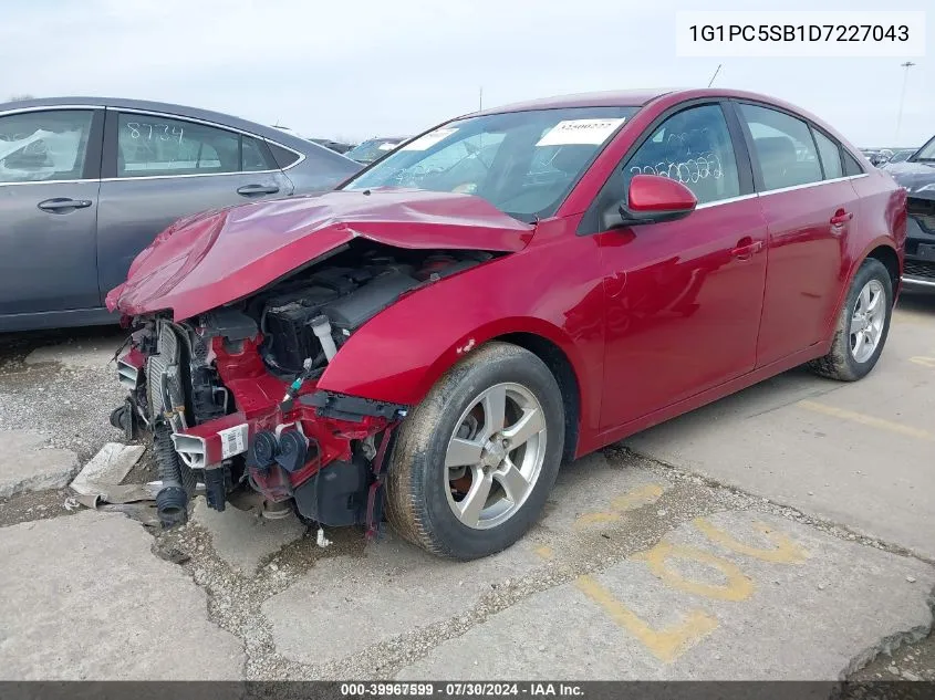 1G1PC5SB1D7227043 2013 Chevrolet Cruze 1Lt Auto