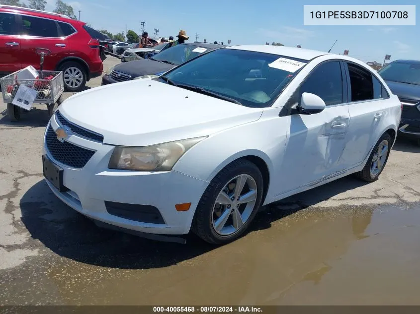 2013 Chevrolet Cruze Lt VIN: 1G1PE5SB3D7100708 Lot: 40055468