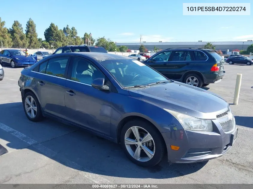 2013 Chevrolet Cruze 2Lt Auto VIN: 1G1PE5SB4D7220274 Lot: 40069627