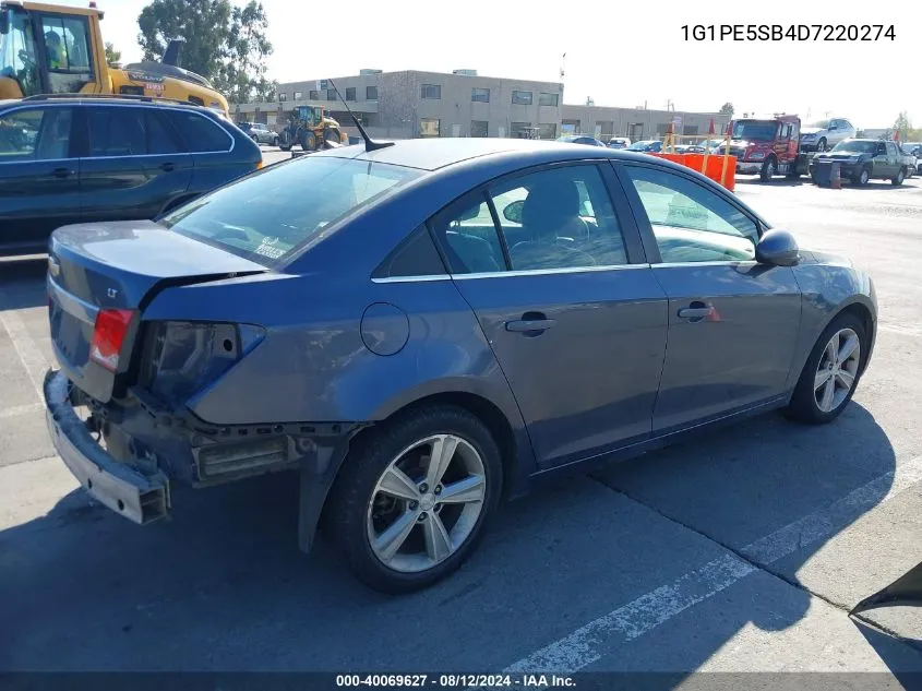 2013 Chevrolet Cruze 2Lt Auto VIN: 1G1PE5SB4D7220274 Lot: 40069627