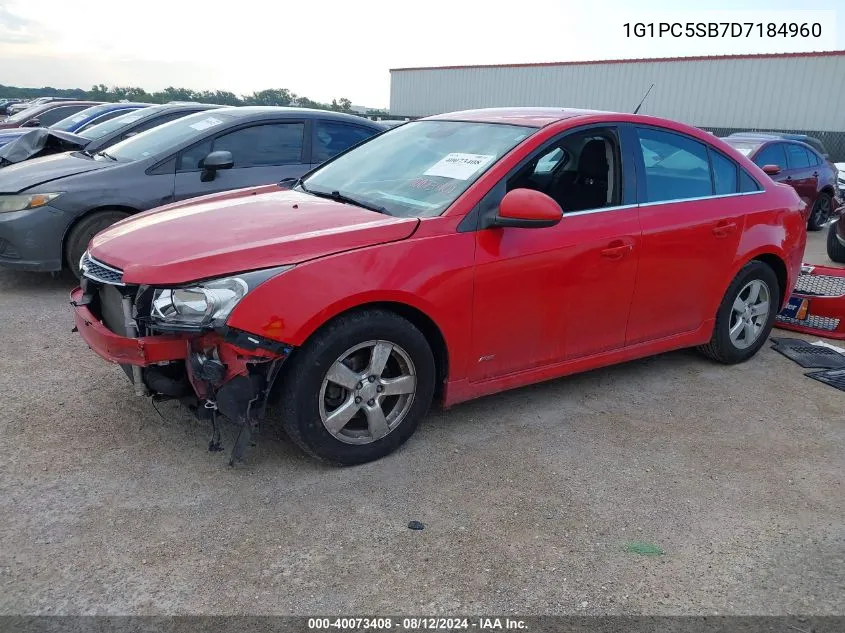 1G1PC5SB7D7184960 2013 Chevrolet Cruze 1Lt Auto