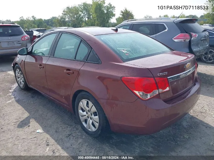 1G1PA5SH7D7118533 2013 Chevrolet Cruze Ls Auto