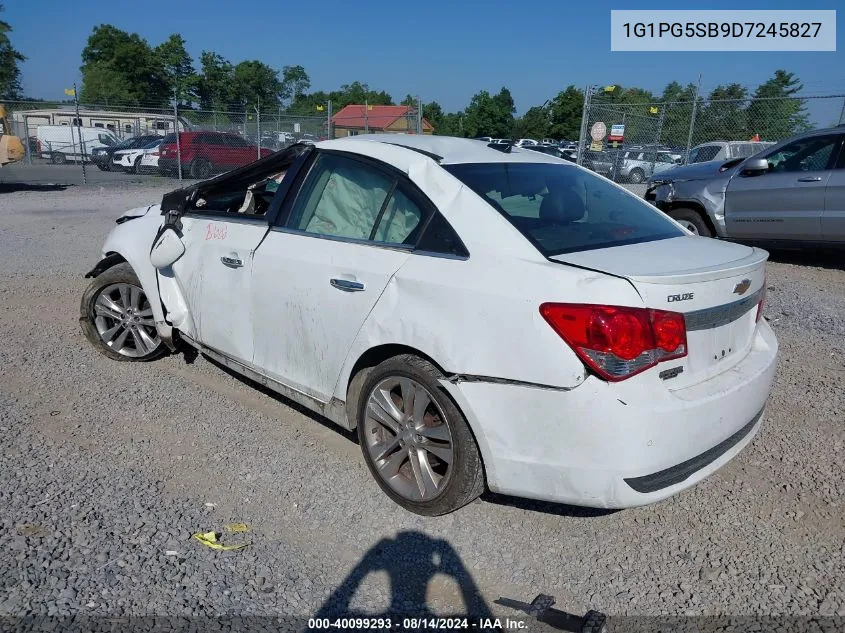 2013 Chevrolet Cruze Ltz VIN: 1G1PG5SB9D7245827 Lot: 40099293