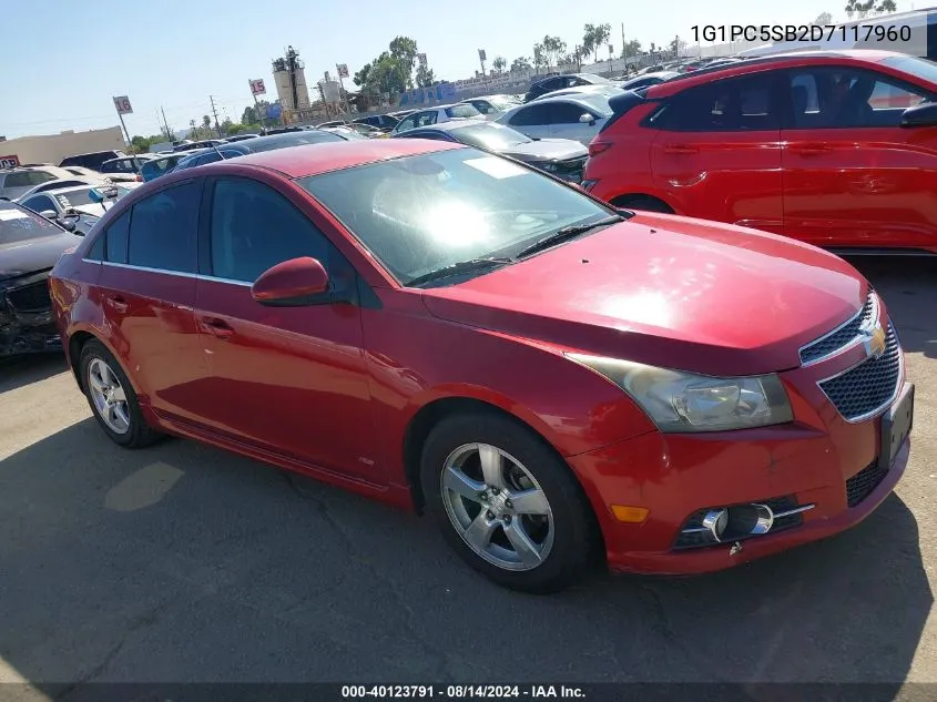 1G1PC5SB2D7117960 2013 Chevrolet Cruze 1Lt Auto