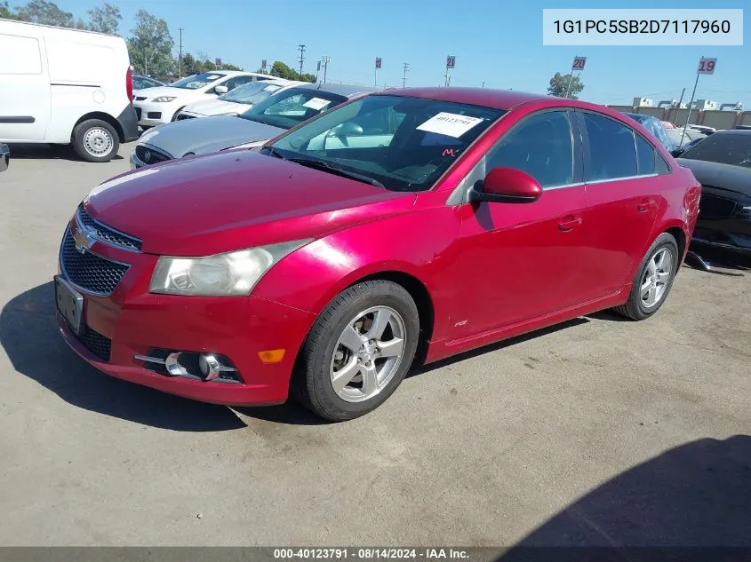 1G1PC5SB2D7117960 2013 Chevrolet Cruze 1Lt Auto