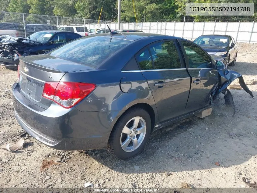 2013 Chevrolet Cruze Lt VIN: 1G1PC5SB5D7194788 Lot: 40150656