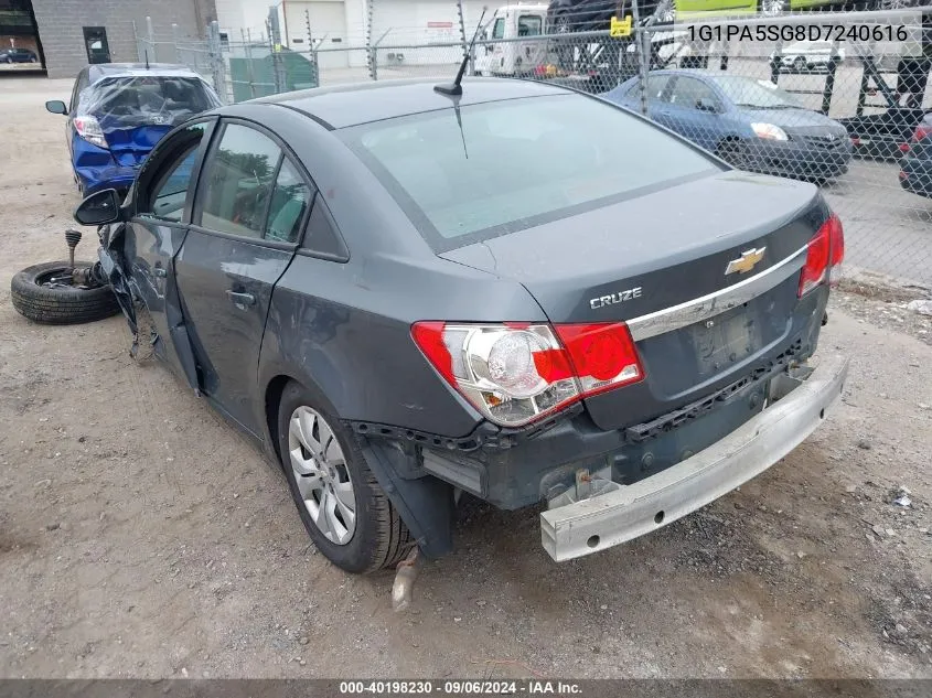 2013 Chevrolet Cruze Ls Auto VIN: 1G1PA5SG8D7240616 Lot: 40198230