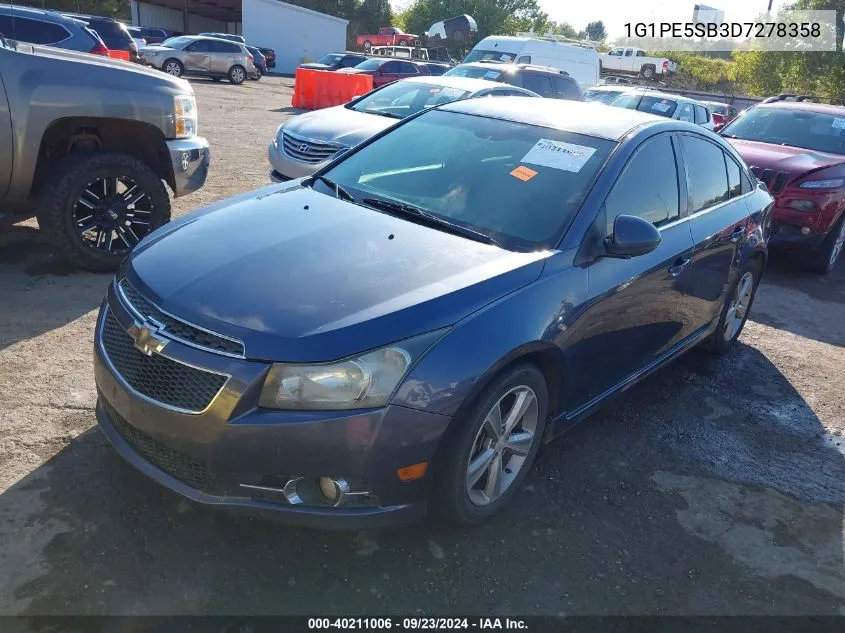 1G1PE5SB3D7278358 2013 Chevrolet Cruze 2Lt Auto