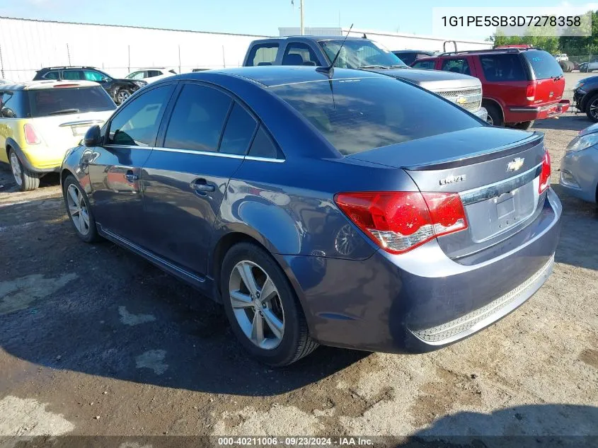 1G1PE5SB3D7278358 2013 Chevrolet Cruze 2Lt Auto