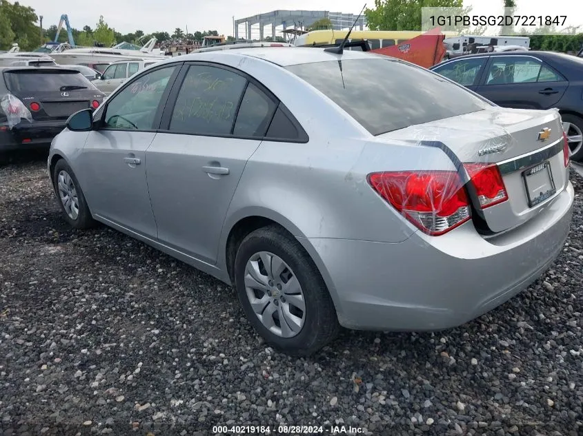 1G1PB5SG2D7221847 2013 Chevrolet Cruze Ls Manual