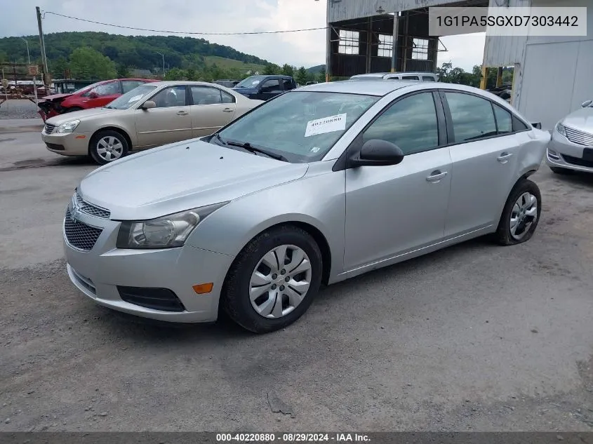 2013 Chevrolet Cruze Ls Auto VIN: 1G1PA5SGXD7303442 Lot: 40220880