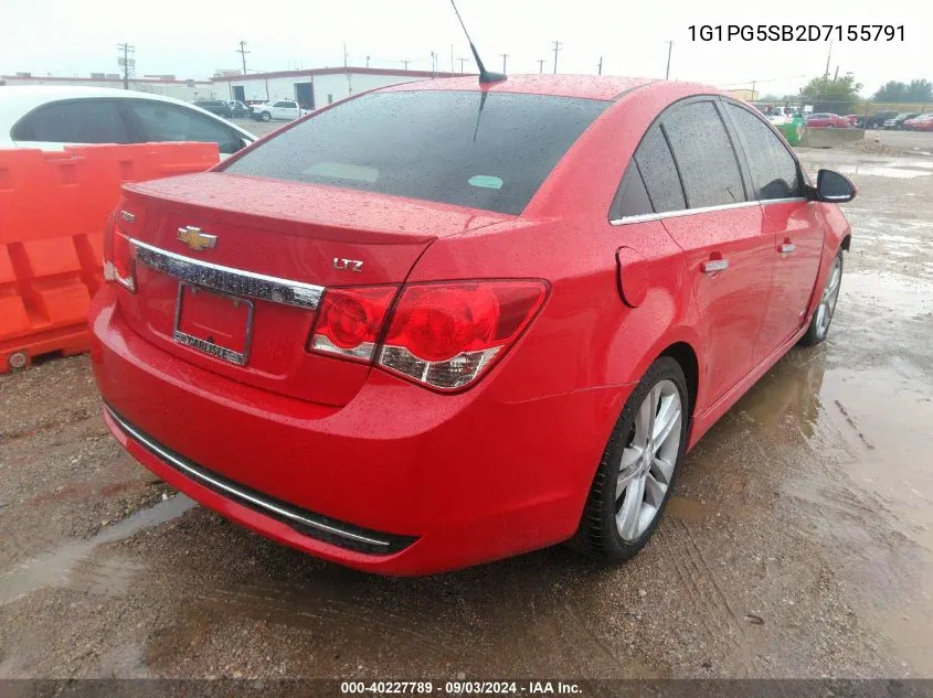 1G1PG5SB2D7155791 2013 Chevrolet Cruze Ltz