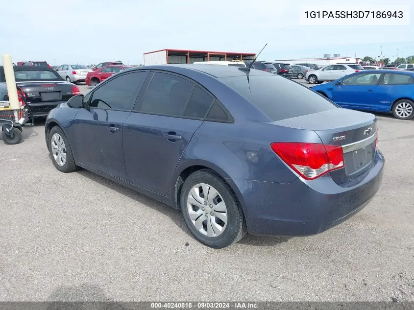 2013 Chevrolet Cruze Ls Auto VIN: 1G1PA5SH3D7186943 Lot: 40240818