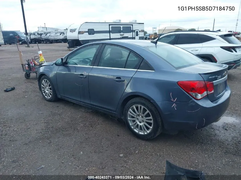 1G1PH5SB5D7184750 2013 Chevrolet Cruze Eco Auto