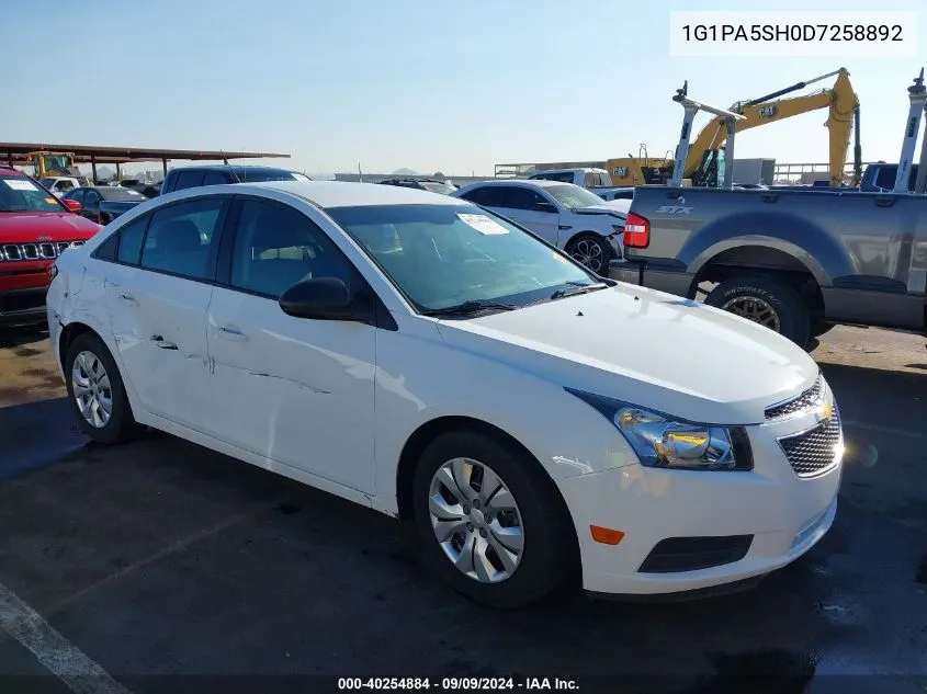 1G1PA5SH0D7258892 2013 Chevrolet Cruze Ls Auto