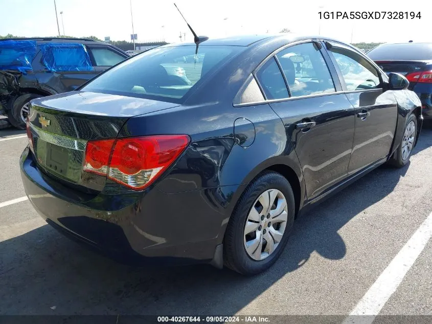 2013 Chevrolet Cruze Ls Auto VIN: 1G1PA5SGXD7328194 Lot: 40267644