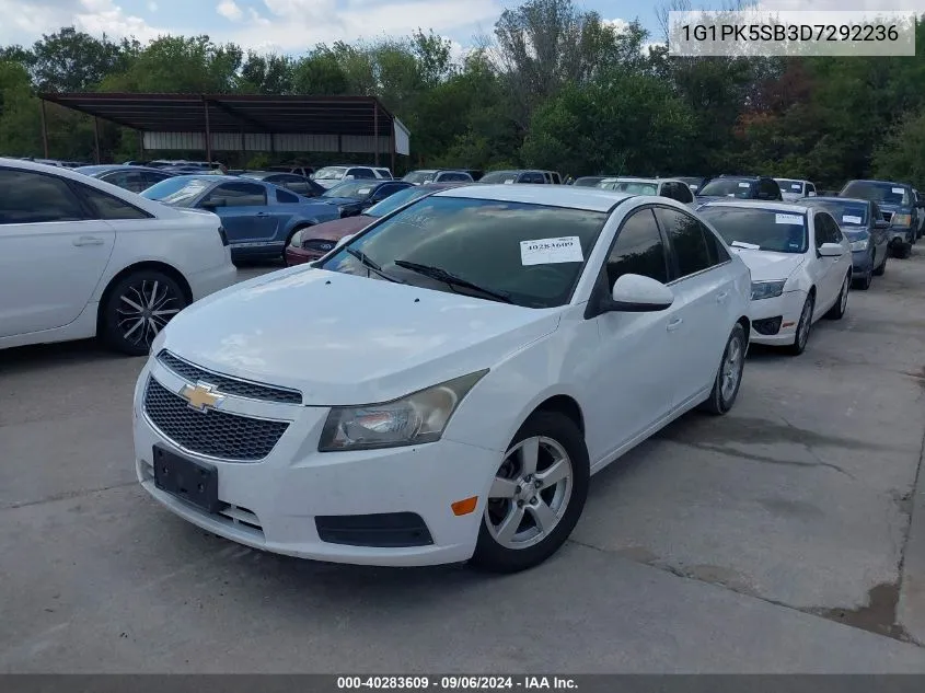 2013 Chevrolet Cruze Lt VIN: 1G1PK5SB3D7292236 Lot: 40283609