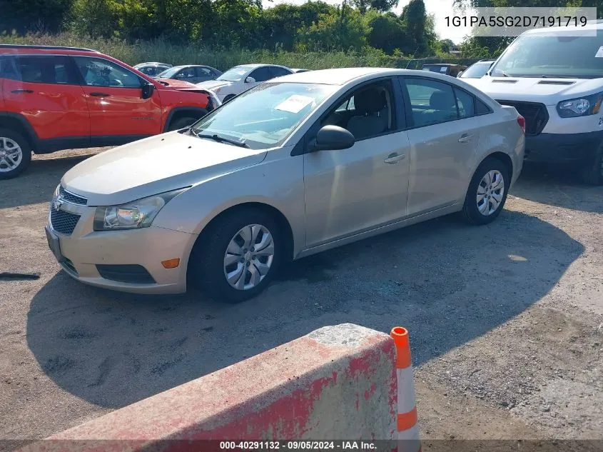 2013 Chevrolet Cruze Ls Auto VIN: 1G1PA5SG2D7191719 Lot: 40291132