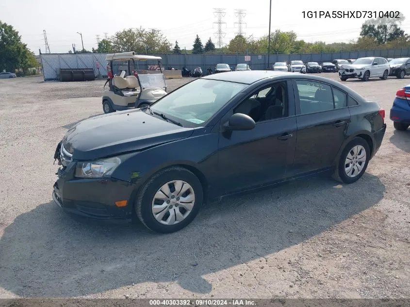 2013 Chevrolet Cruze Ls Auto VIN: 1G1PA5SHXD7310402 Lot: 40303392