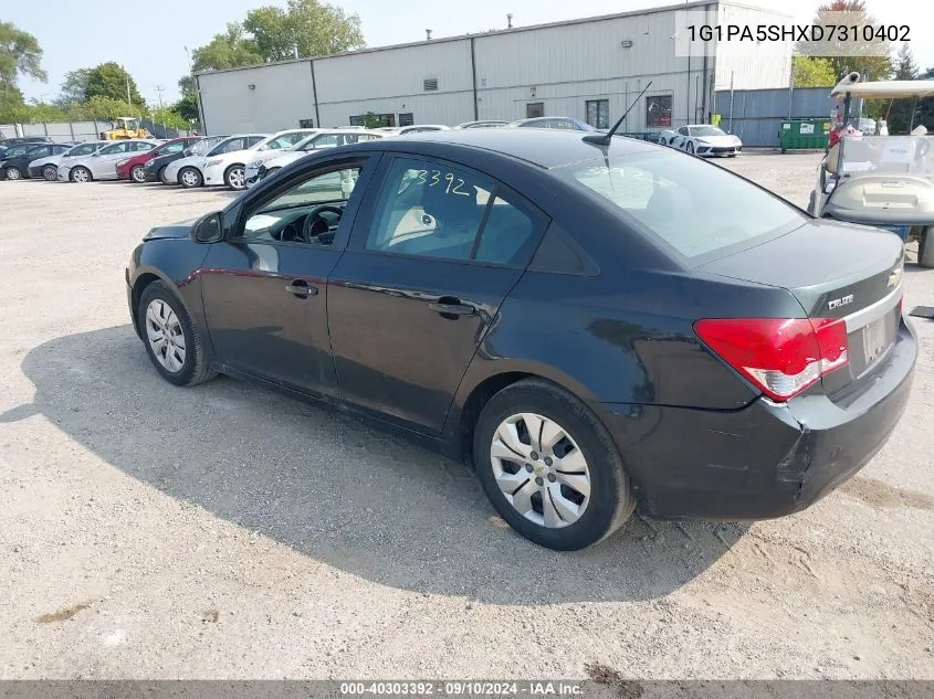 2013 Chevrolet Cruze Ls Auto VIN: 1G1PA5SHXD7310402 Lot: 40303392