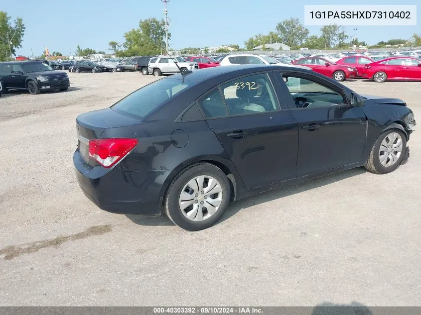 2013 Chevrolet Cruze Ls Auto VIN: 1G1PA5SHXD7310402 Lot: 40303392