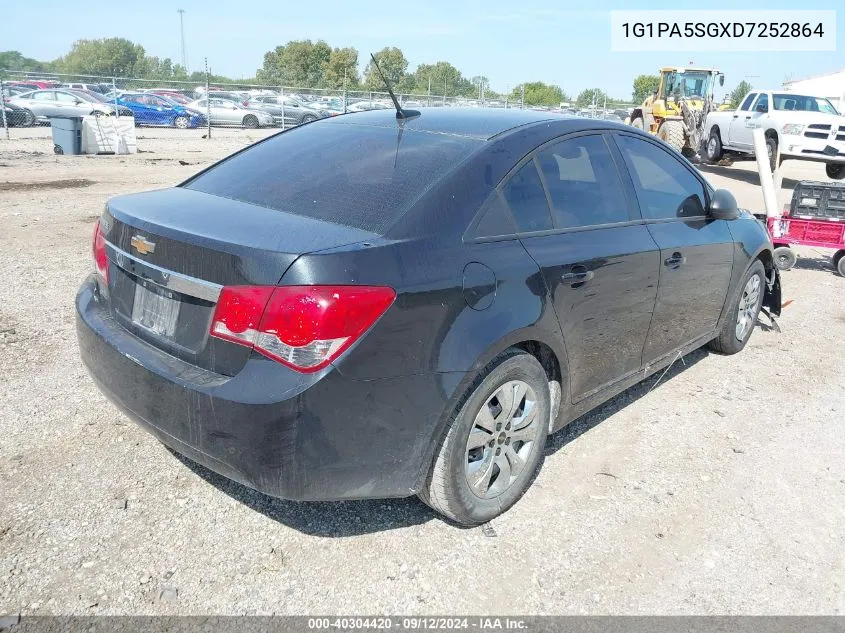 2013 Chevrolet Cruze Ls Auto VIN: 1G1PA5SGXD7252864 Lot: 40304420