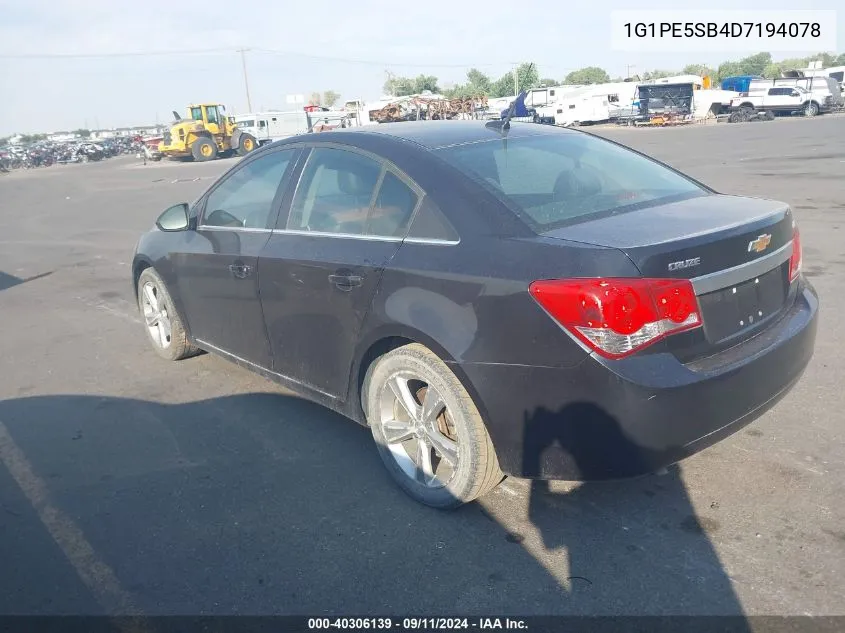 2013 Chevrolet Cruze 2Lt Auto VIN: 1G1PE5SB4D7194078 Lot: 40306139