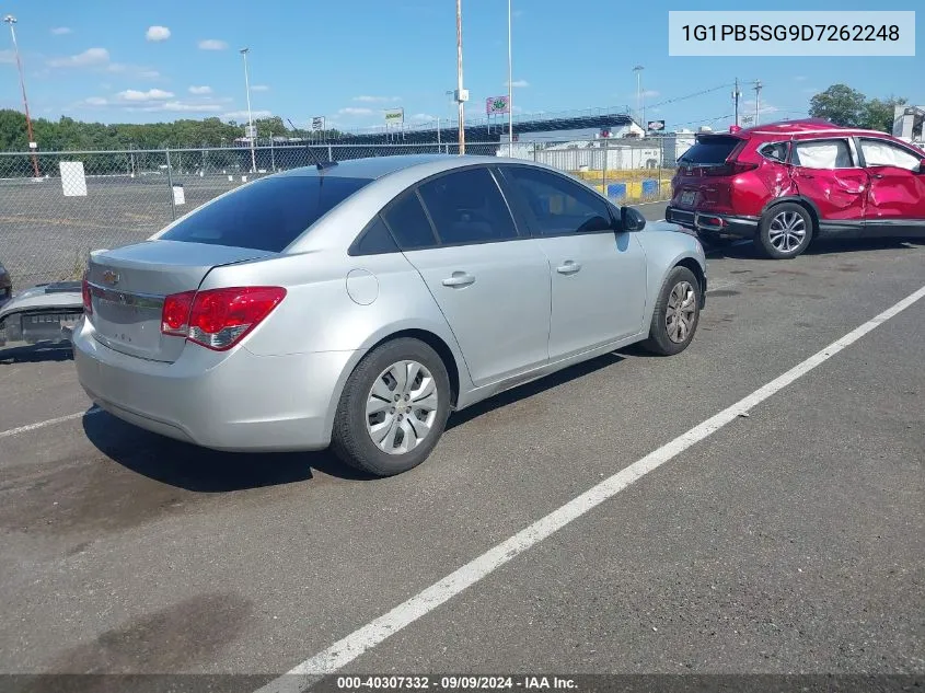 2013 Chevrolet Cruze Ls Manual VIN: 1G1PB5SG9D7262248 Lot: 40307332