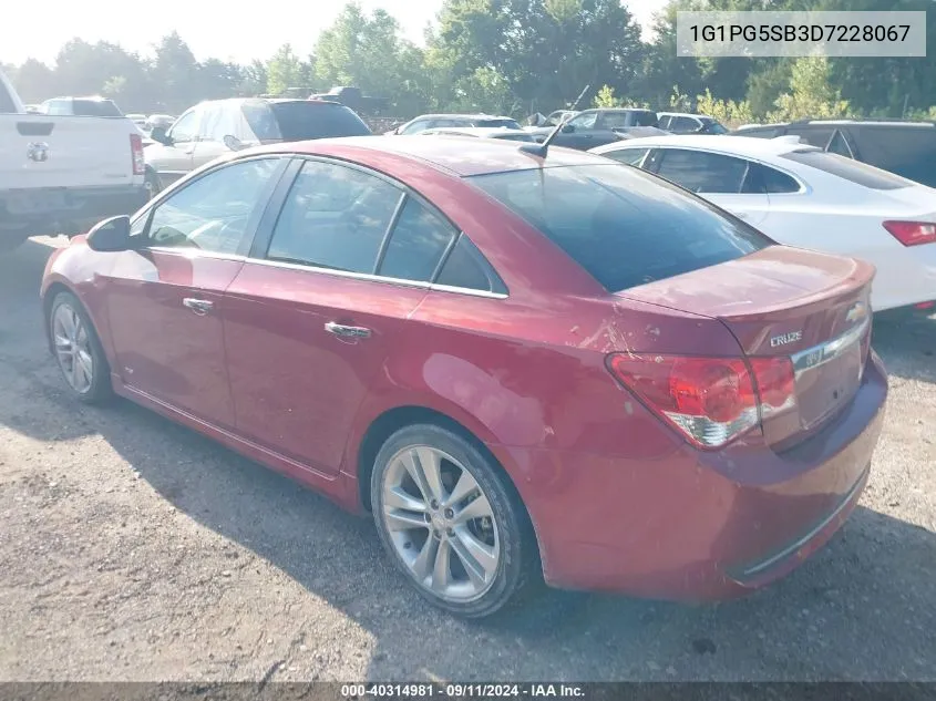 1G1PG5SB3D7228067 2013 Chevrolet Cruze Ltz