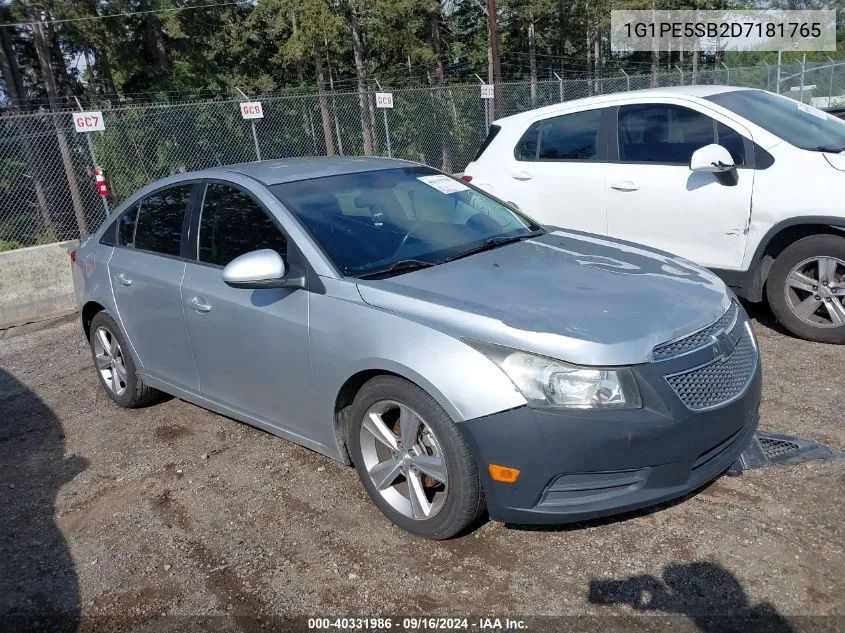 2013 Chevrolet Cruze 2Lt Auto VIN: 1G1PE5SB2D7181765 Lot: 40331986