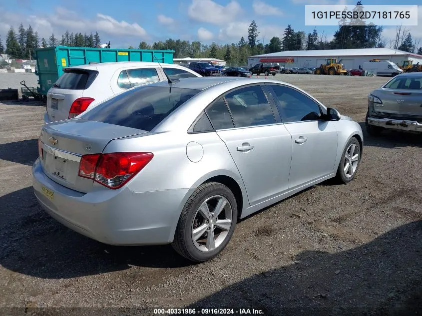 1G1PE5SB2D7181765 2013 Chevrolet Cruze 2Lt Auto