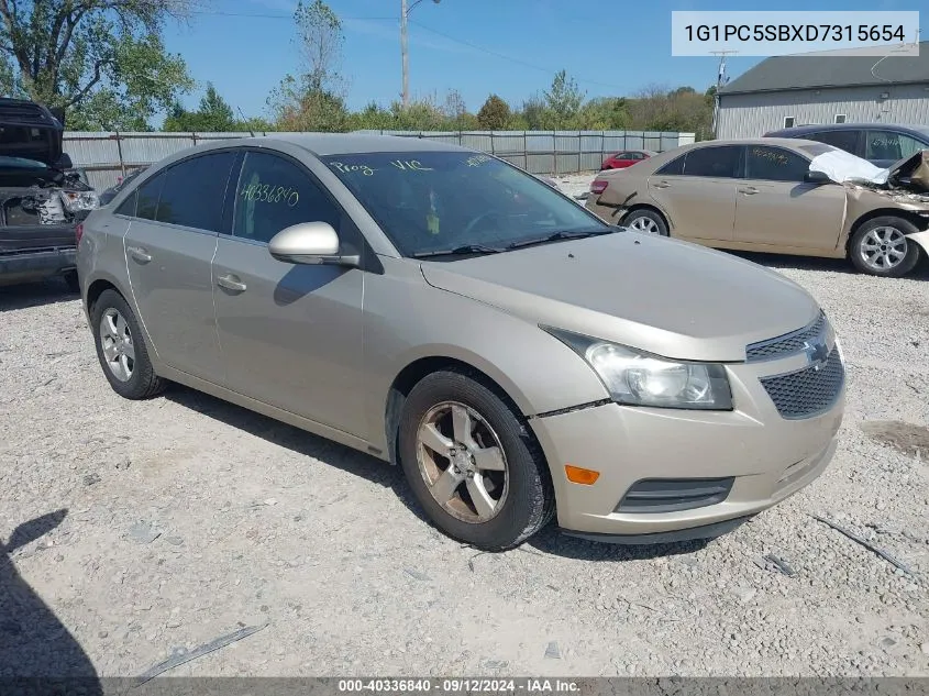 1G1PC5SBXD7315654 2013 Chevrolet Cruze 1Lt Auto