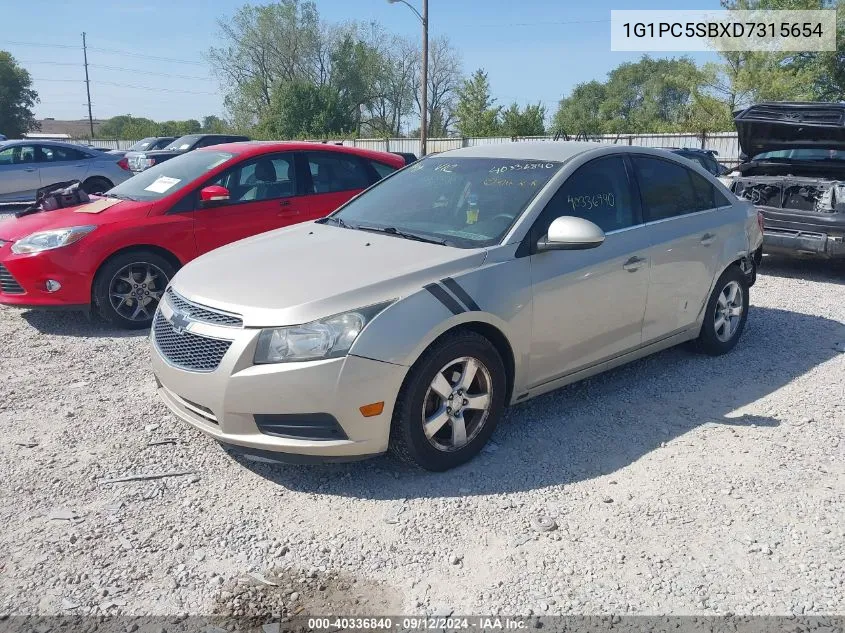 1G1PC5SBXD7315654 2013 Chevrolet Cruze 1Lt Auto