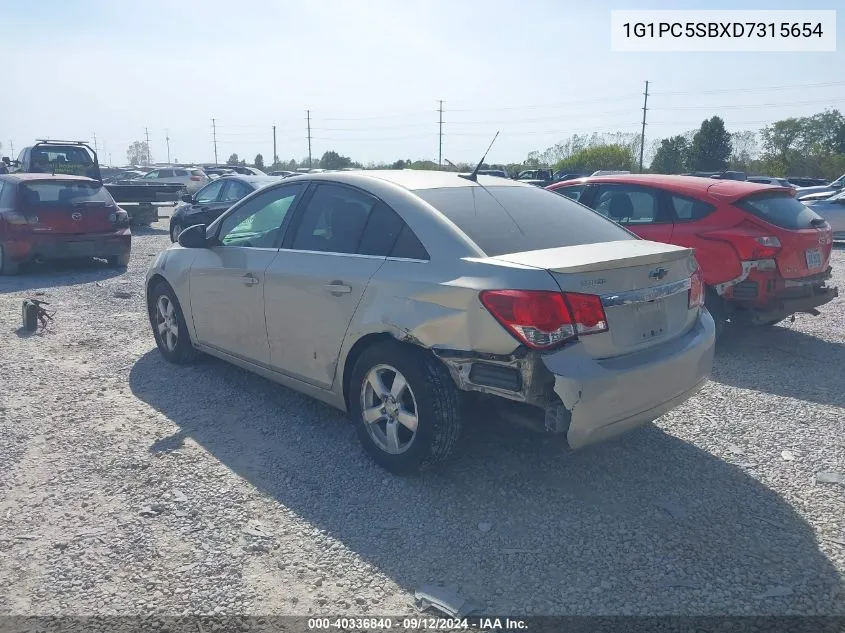 2013 Chevrolet Cruze 1Lt Auto VIN: 1G1PC5SBXD7315654 Lot: 40336840