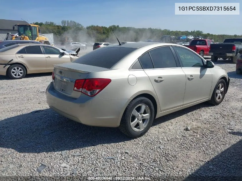 2013 Chevrolet Cruze 1Lt Auto VIN: 1G1PC5SBXD7315654 Lot: 40336840