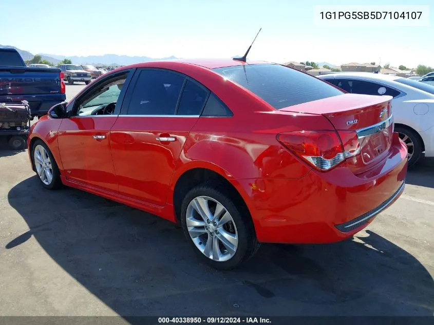 1G1PG5SB5D7104107 2013 Chevrolet Cruze Ltz