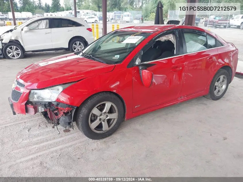 1G1PC5SB0D7212579 2013 Chevrolet Cruze 1Lt Auto