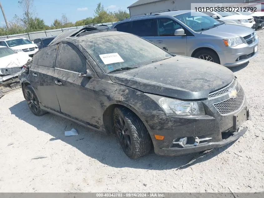 2013 Chevrolet Cruze Ltz VIN: 1G1PG5SB5D7212792 Lot: 40343703