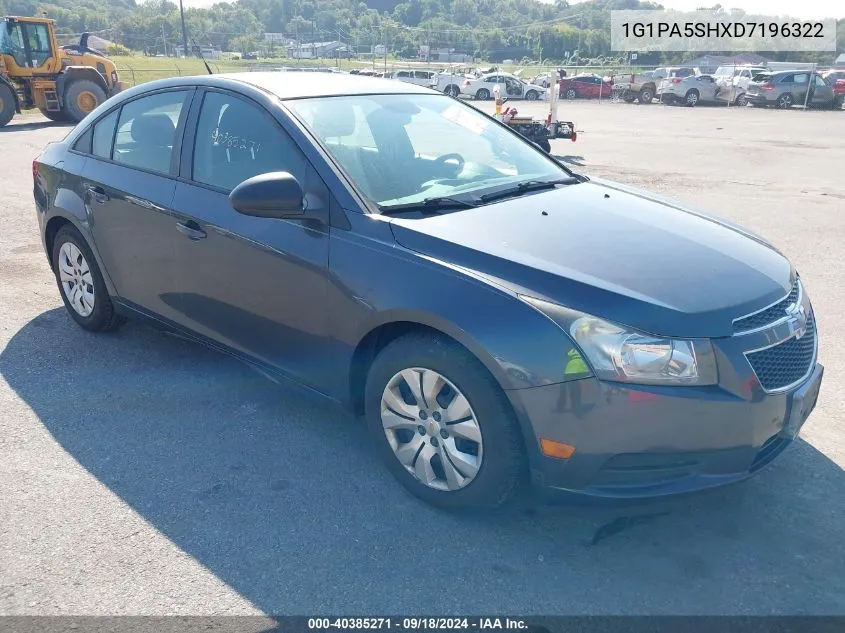 2013 Chevrolet Cruze Ls Auto VIN: 1G1PA5SHXD7196322 Lot: 40385271