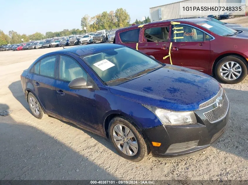 2013 Chevrolet Cruze Ls Auto VIN: 1G1PA5SH6D7248335 Lot: 40387101